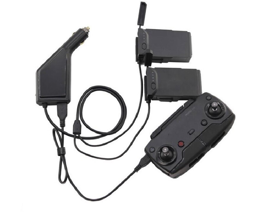 3-in-1 auto oplader met USB-poort voor DJI Mavic Air
