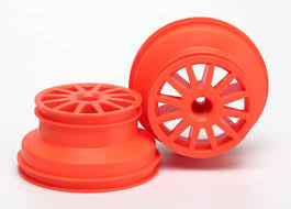 Wheels, orange (2) (1/10 Rally)