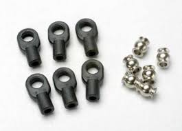 Rod ends, small, with hollow balls (6) (for revo steering linkage)