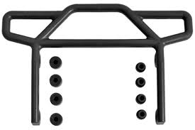 RPM Rear Bumper, Black - Traxxas Rustler