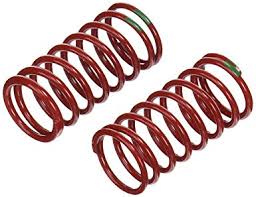 Spring, shock (red) (gtr) (3.5 rate green) (std. rear 90mm) (1 pair)