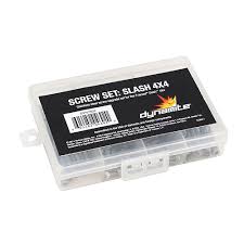 Dynamite RVS schroeven set voor Traxxas Slash 4x4