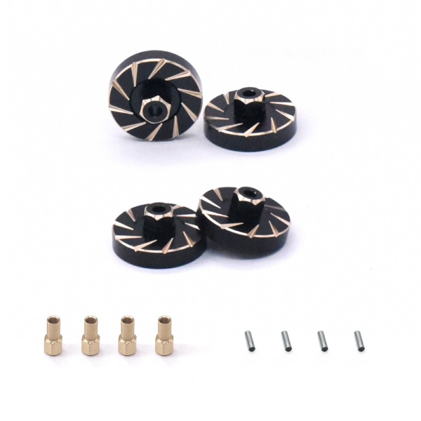TopRC - Brass Wheel Hex Counterweight voor de Traxxas TRX-4M