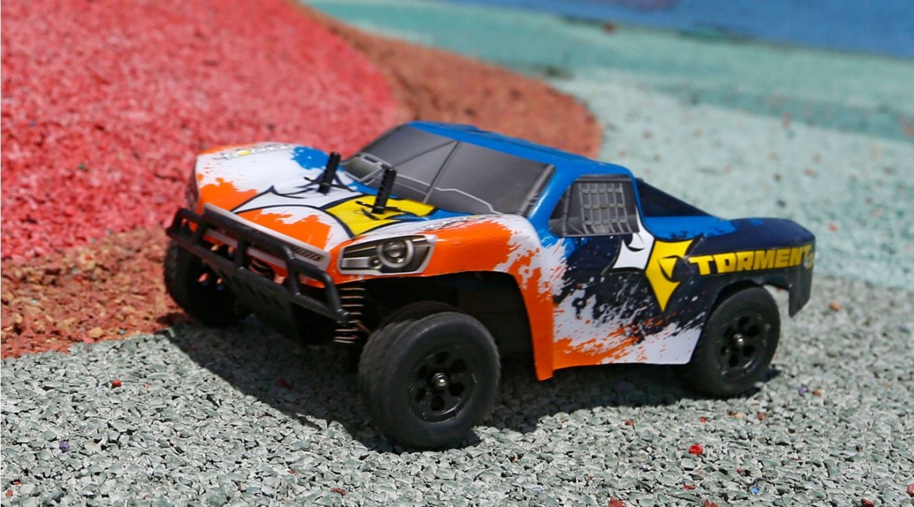 1/24 Body Set, Painted, Black/Orange (ECX200003)