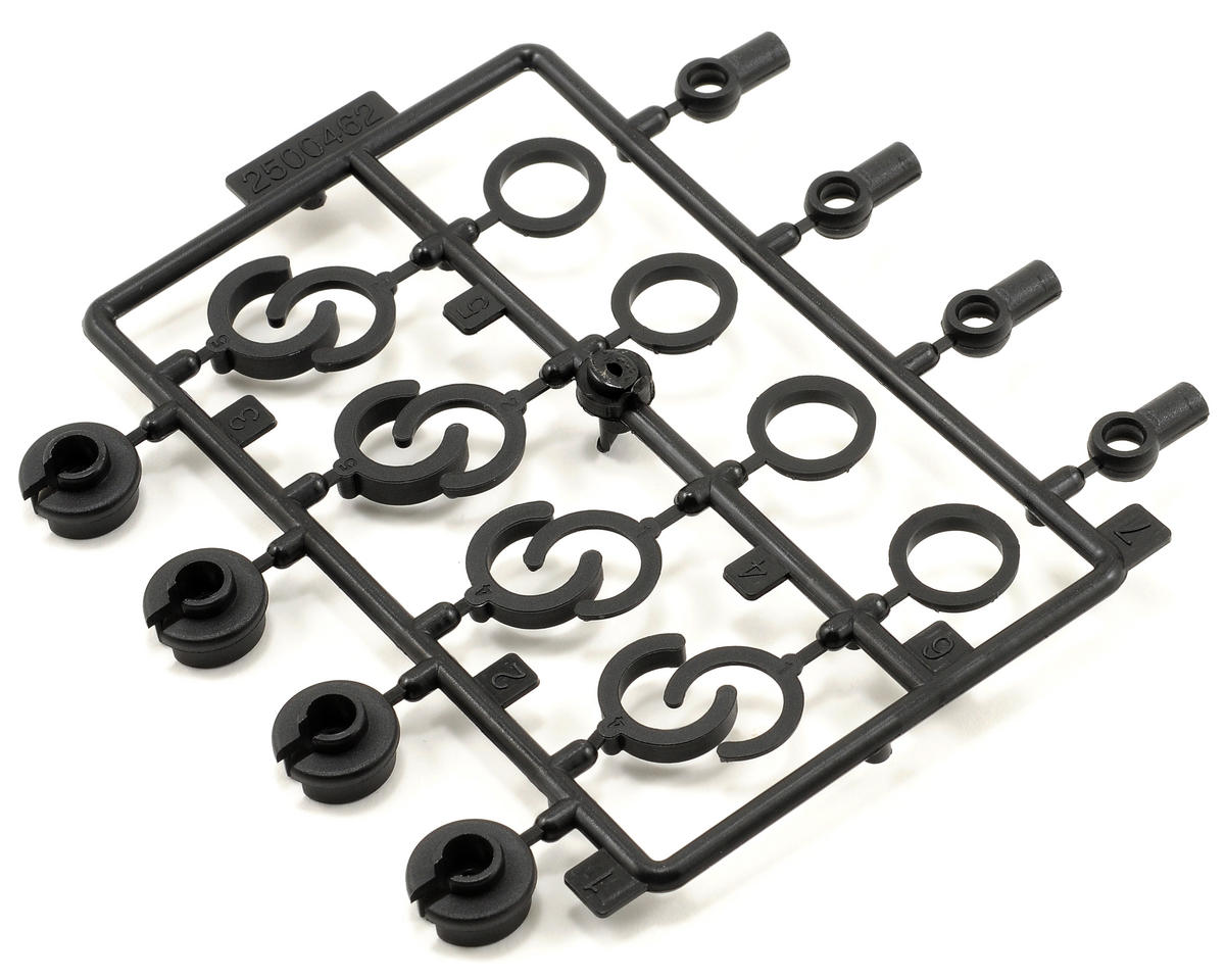Shock End, Spring Cup, Spring Clip Set (ECX1038)