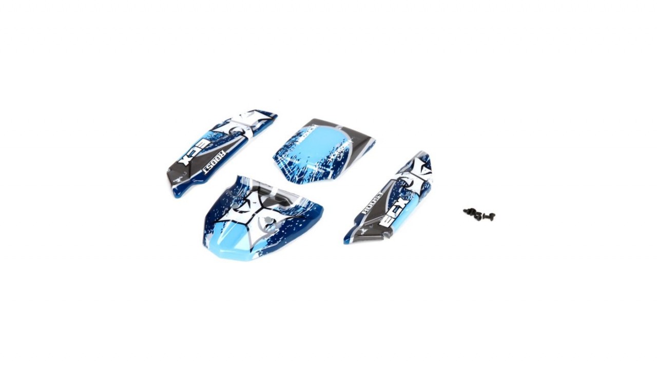 1/24 Body Set, Decorated, Blue/Grey: Roost (ECX200010)