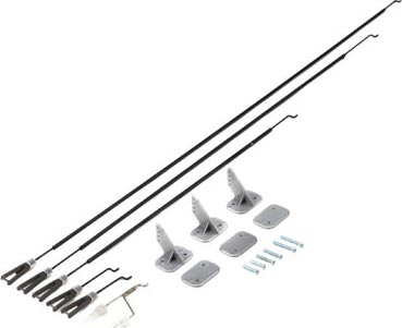 E-Flite - Pushrods and Control Horn Set: P-51D (EFL6722)