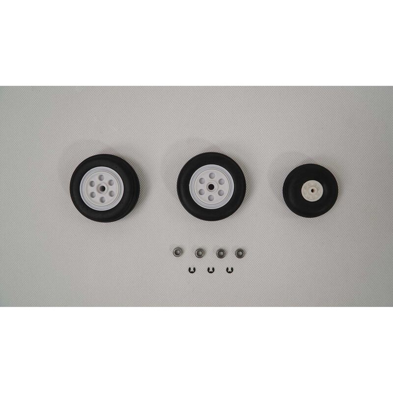 E-Flite - Wheel Set: F-16 80mm EDF (EFL87890)
