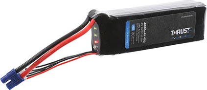 E-Flite - 14.8V 4000mAh 4S 40C Thrust VSI LiPo Battery: EC3 (EFLB40004S40)