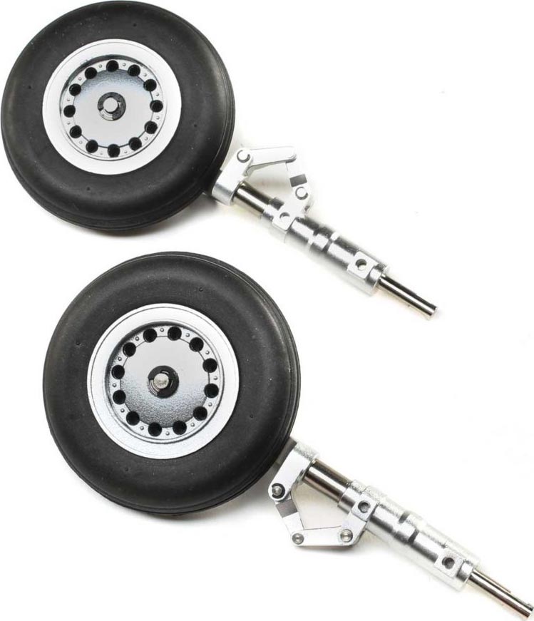 E-Flite - Main Gear Strut with Wheels: F-4 Phantom II 80mm (EFLG318)