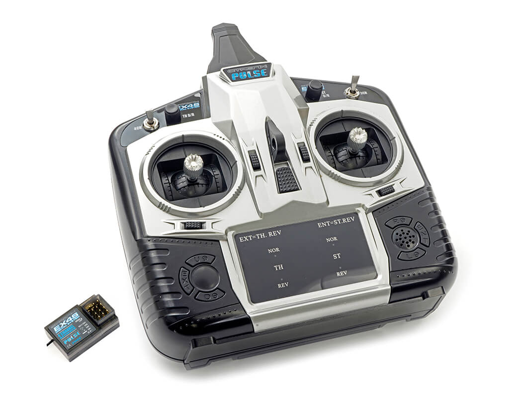 Etronix Pulse EX4S 2.4GHz 4-kanaals stick zender inclusief ontvanger