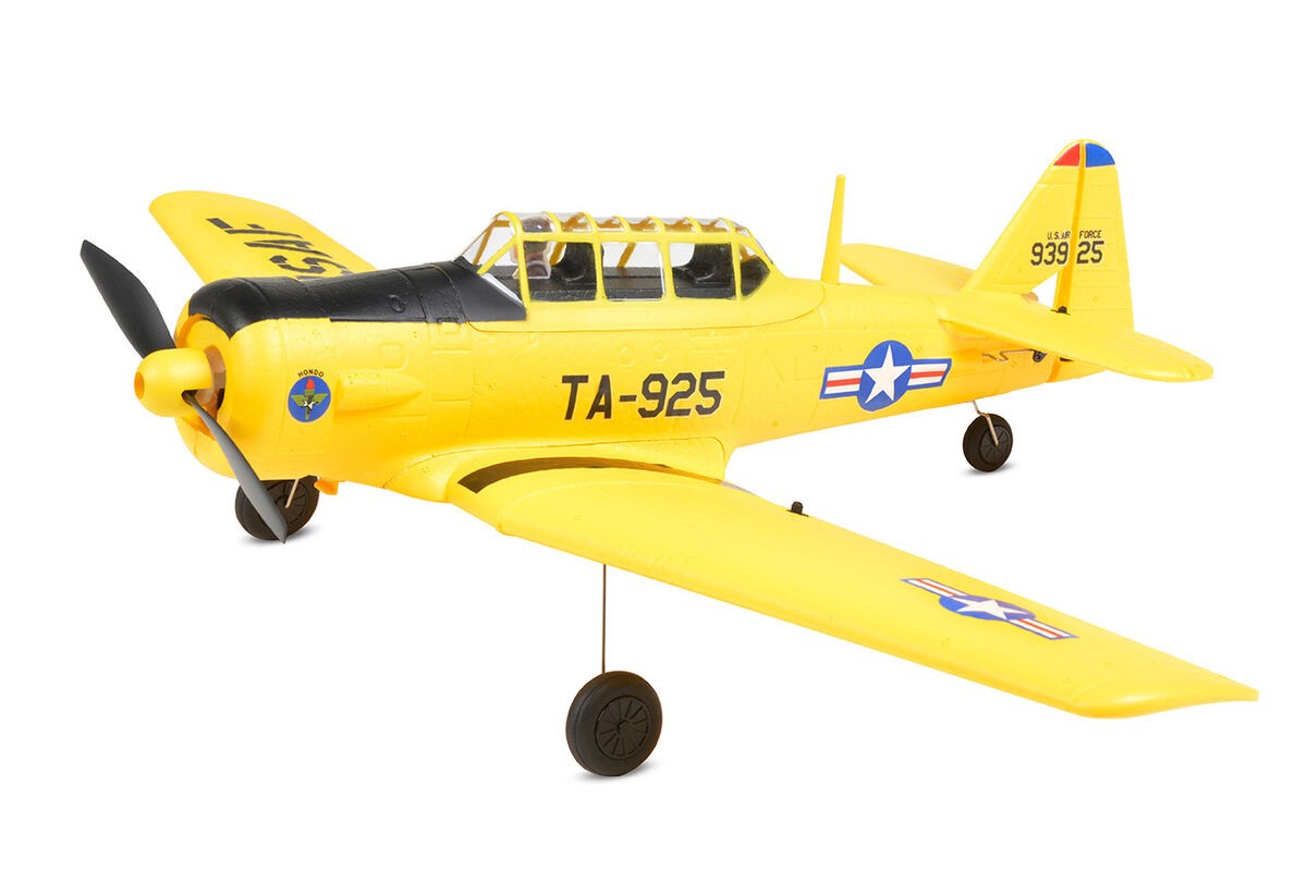 EZ-Wings Mini AT-6 Texan, Geel - RTF - 450mm - Incl. 2 accu's