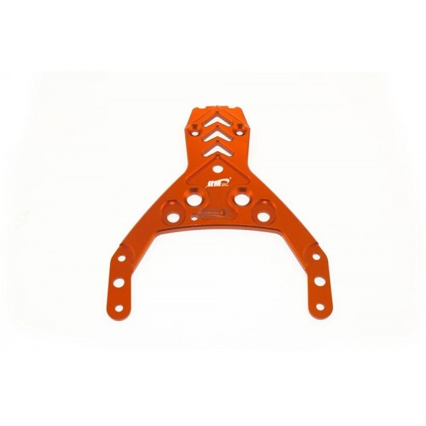 King Motor - Aluminium bovenplaat voor - Oranje (66026-O)