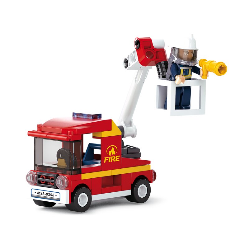 Sluban Fire Brigade Truck bouwstenen set