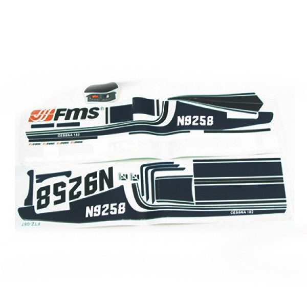 FMS - Cessna 182 (V2) Decal Sheet (Blue) (FMSMG305AB)