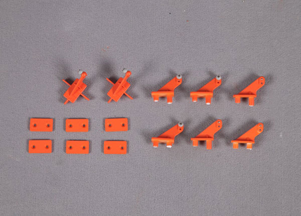 FMS - 90Mm Super Scorpion Control Horns Orange (FMSRA111O)