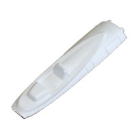 FMS - Mini F16 Foam Canopy W/Magnets (White) (FS-FB306W)