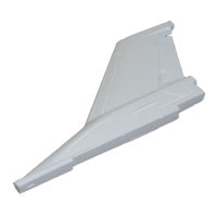 FMS - F16 Fighting Falcon Rudder (White) (FS-FE103W)