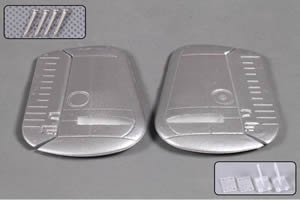 FMS - B25 Mitchell Rudder Fins (FS-MD105-SILVER)