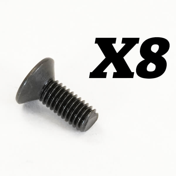 FTX - Rokatan Flat Head Cross Screw M3X8 (FTX10193)