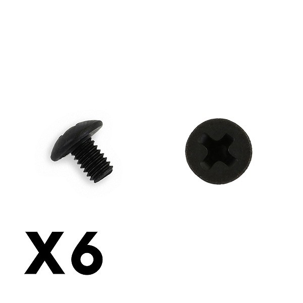 FTX - Philips/Cross Head Hex Screw 6Pcs M4*6 (FTX6529)