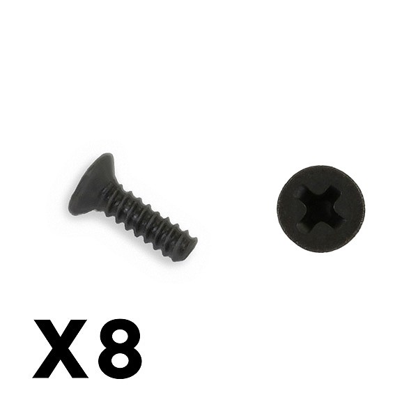 FTX - Outback Mini 3,0 Flat Head Self Tapping Screw 1,7X6 (8Pc) (FTX8916)