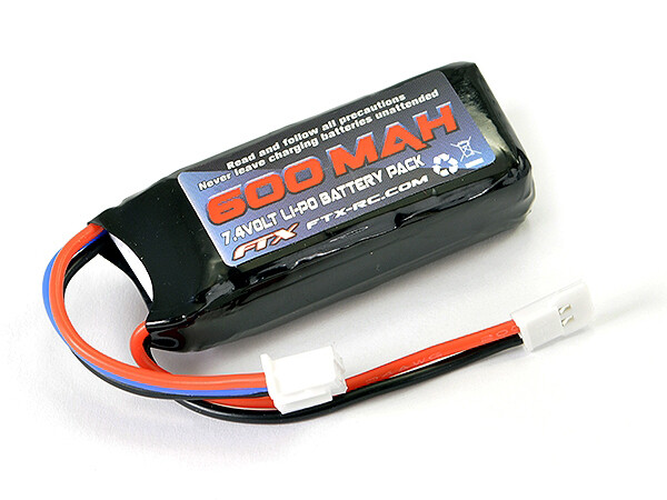 FTX Outback Mini X 2.0 7.4V 600mAh 2S Lipo accu
