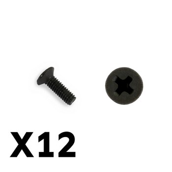 FTX Tracer countersunk screws km2.5*8mm (FTX9750)