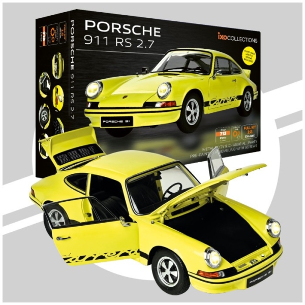IXO Collection - 1/8 Porsche 911 RS 2.7 Carrera metalen bouwpakket
