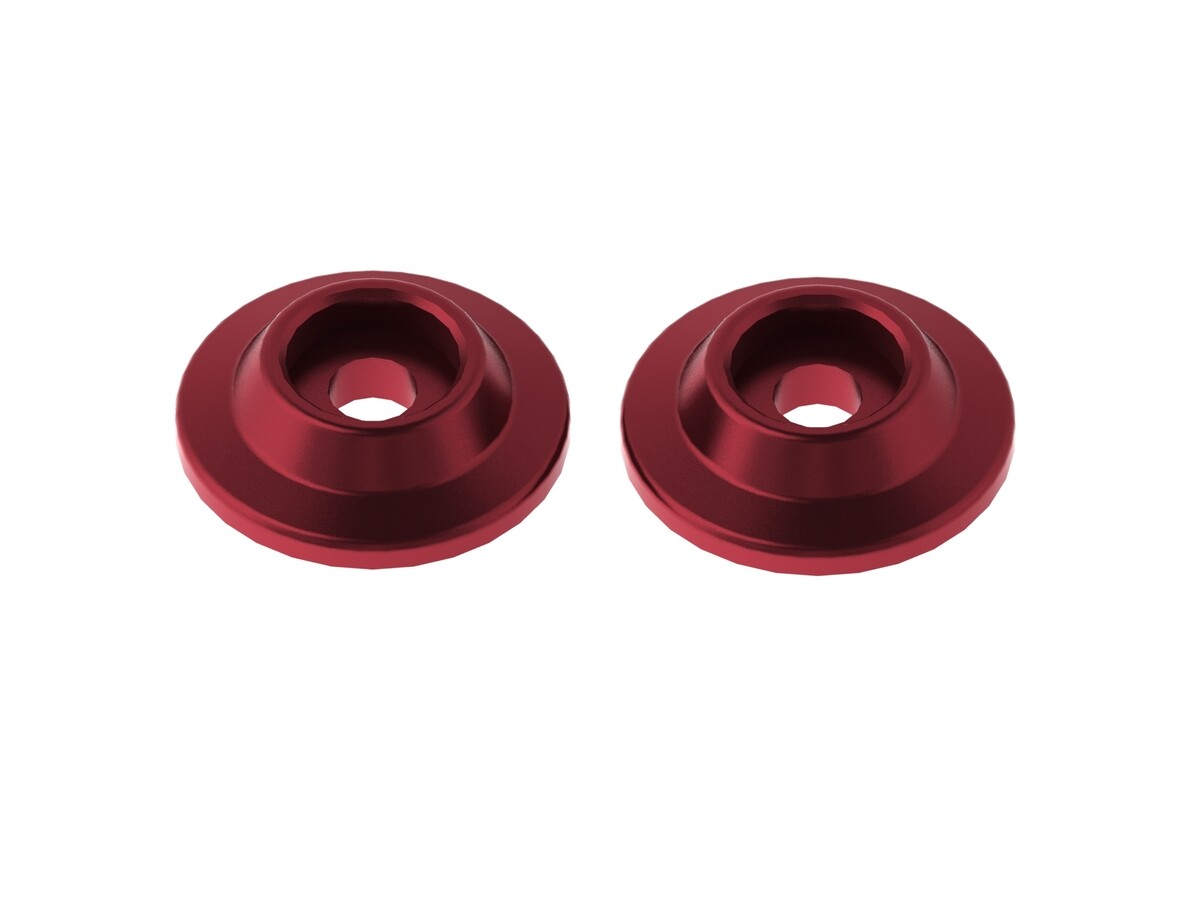 Arrma - Wing Button, Aluminum Red (2) (AR320215)