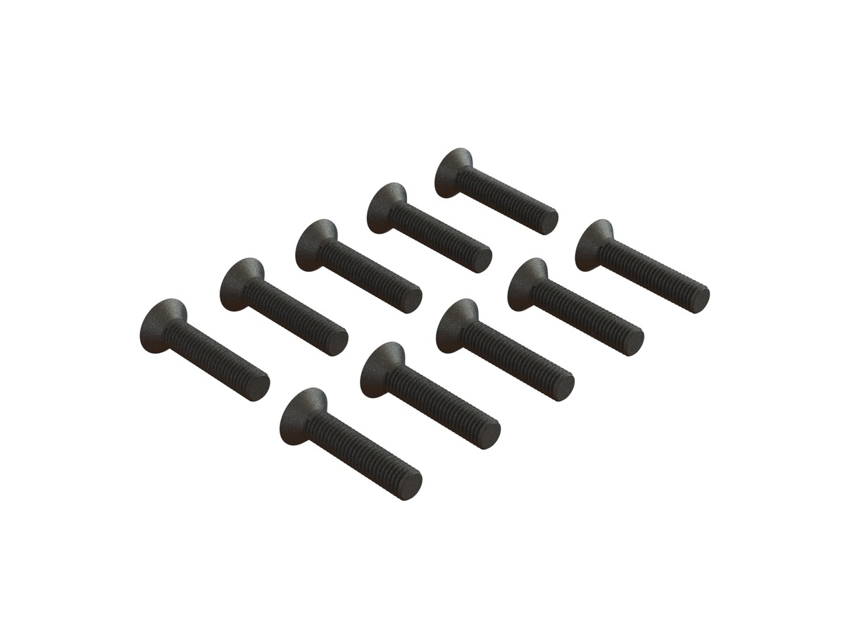 Arrma - Flat Head Hex Machine Screw, M3x14mm (10) (ARA722314)
