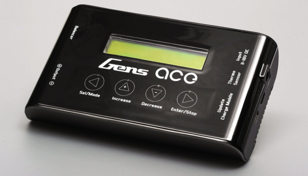 GensAce IMARS Duo AC/DC 200W/600W lader - zwart