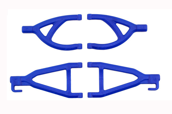 RPM Rear Upper & Lower A-arms voor oa. Traxxas 1/16 E-Revo - Blauw