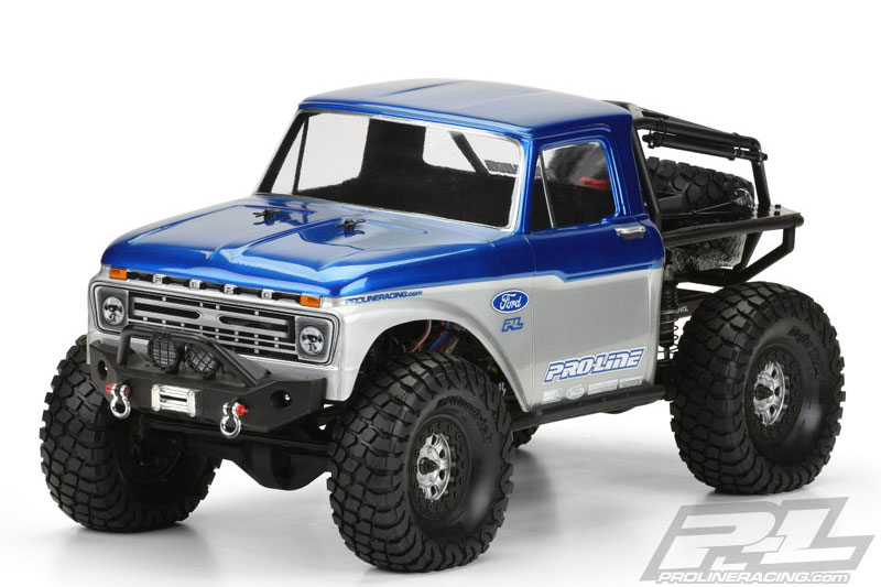 Proline Ford F-100 transparante body voor SCX10 Trail Honcho (313mm w/b)
