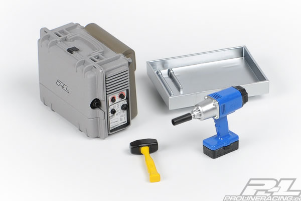 Proline boormachine, lasapparaat, hamer, gereedschap tafel