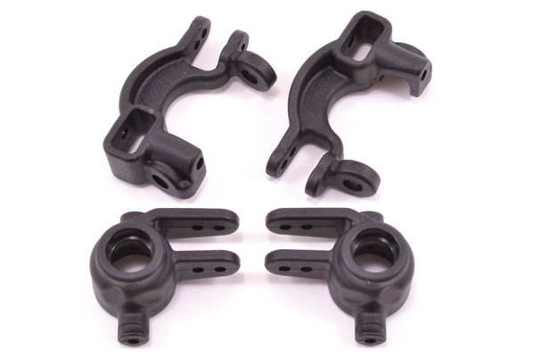RPM Caster & Spindle blocks voor oa. Traxxas Slash 4x4/Stampede 4x4 - Zwart