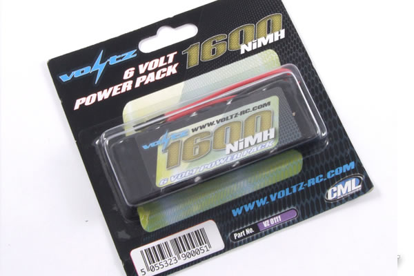 Voltz ni-mh 1600mah 6V ontvanger accu - Straight