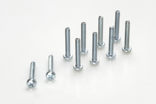 Bolcilinderschroef met philips kruissleuf, M3X12, Gegalvaniseerd staal (10st)