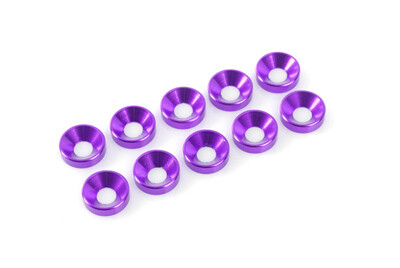 Sluitring M3 "Paars" voor verzonken schroeven, Aluminium (10st)