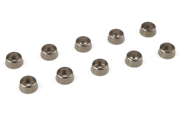 Aluminium Washer voor M2.5 Socket Head Screws (BD: 7mm) - Gun metal - 10st
