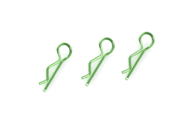 Body clips voor 1/10, groen, 45 graden gebogen (10 stuks)