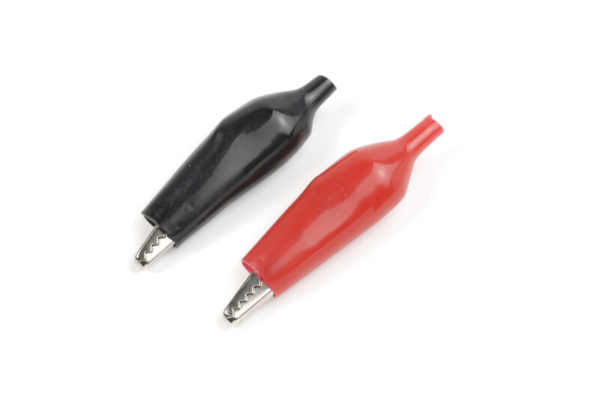 TRC - Krokodil klem klein, Rood + Zwart (1set)