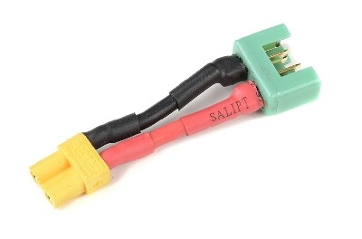 Conversie kabel XT30 vrouw > MPX man met silicone kabel 14AWG