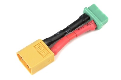 Conversie kabel XT60 Man > MPX Vrouw met silicone kabel 14AWG