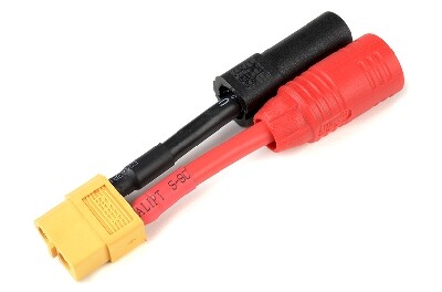 Conversie kabel XT60 Vrouw > AS150 + XT150 Man met silicone kabel 12AWG (1st)