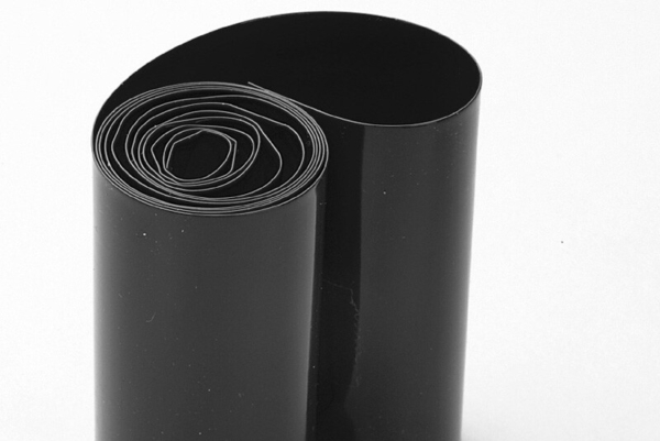 Krimpkous 70mm, Zwart (1m)