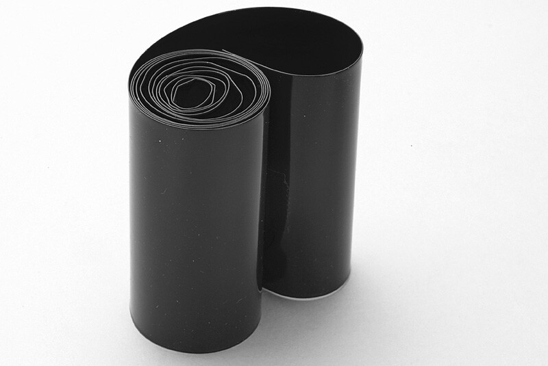 Krimpkous 91mm, Zwart (1m)