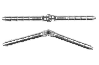 Aluminium stiftscharnier - Dia. 4.5x70mm - Fixed - 2 st