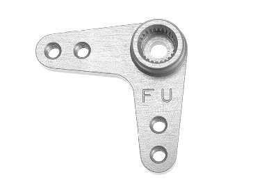 Aluminium servo hevel dubbel 90 graden, 26mm, Futaba