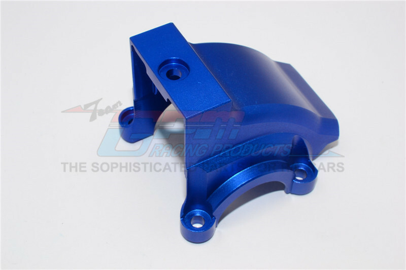 GPM - Aluminium Front/Rear Gearbox Cover - Blue - Traxxas X-Maxx